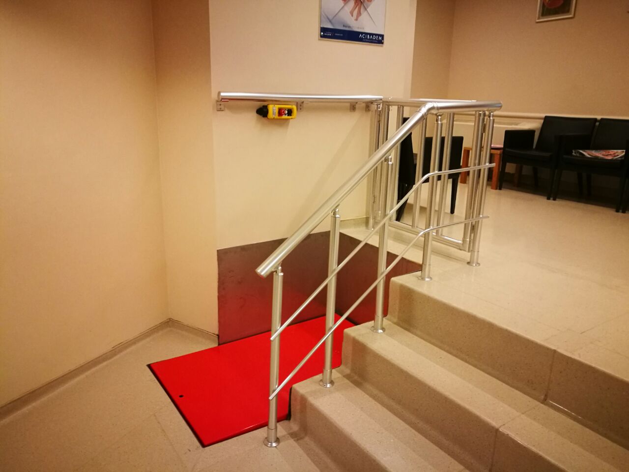 Hospital Hastane İçi Engelli Asansör 1 Metre Montaj İstanbul